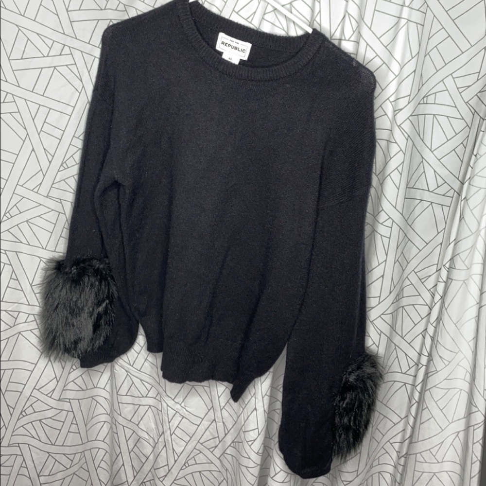 Black vintage style sweater